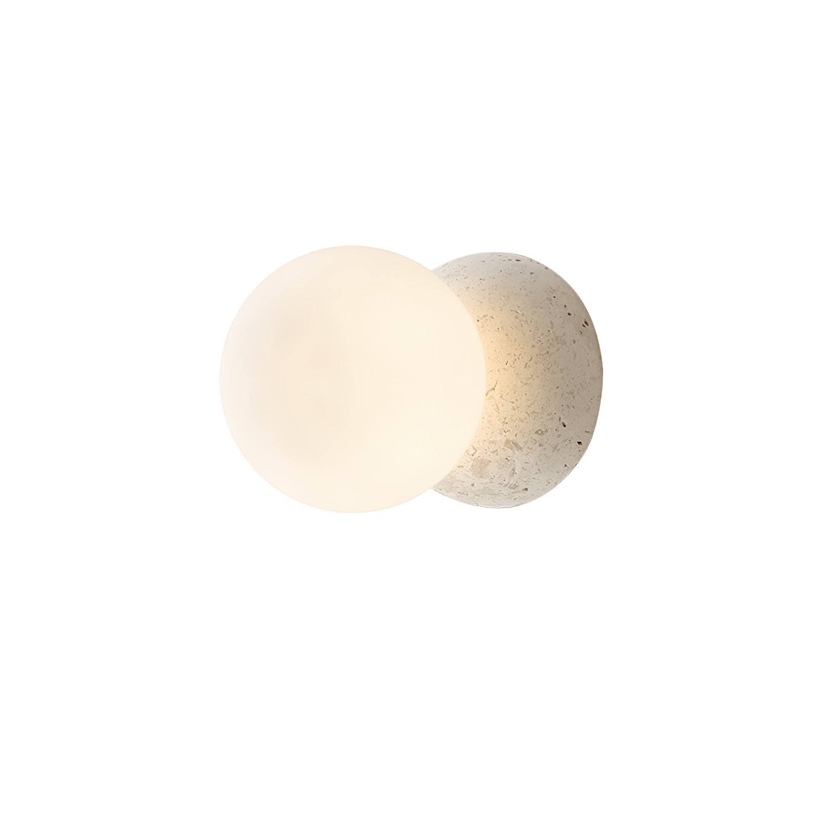 Lustra Wall Lamp Concrete Opal Glass-Neutral Decor