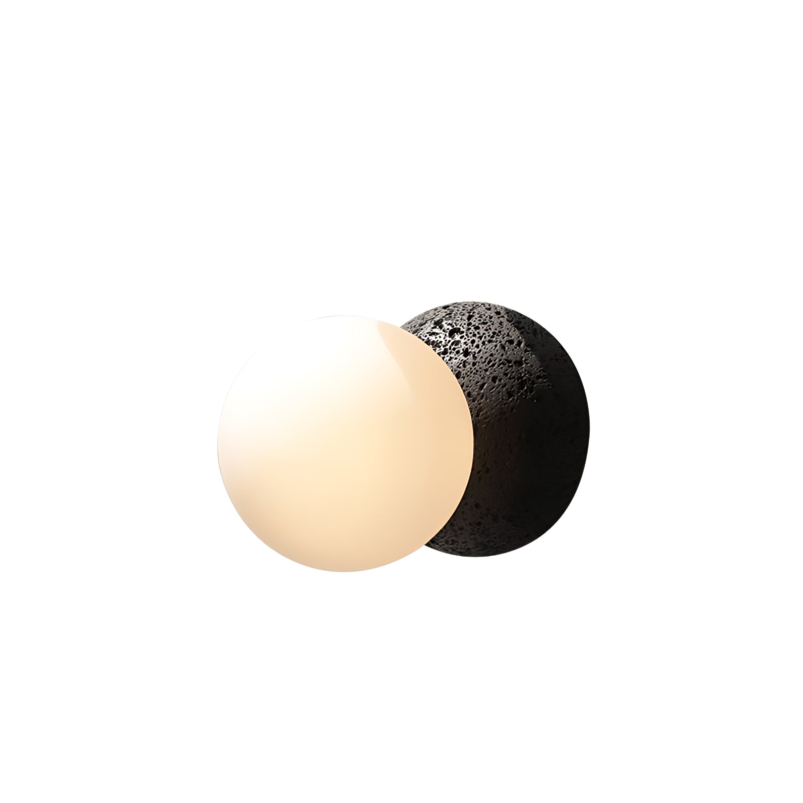 Lustra Wall Lamp Concrete Opal Glass-Neutral Decor