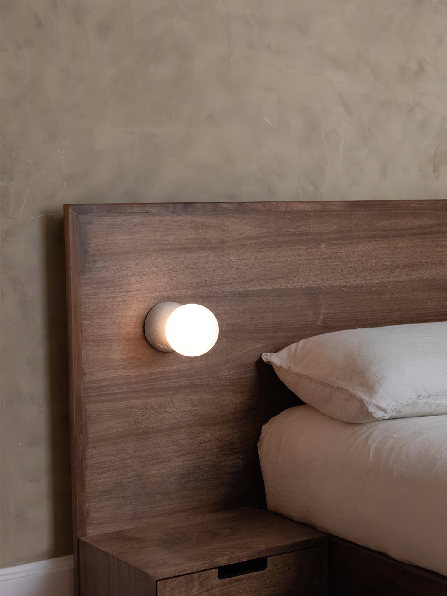 Lustra Wall Lamp Concrete Opal Glass-Neutral Decor
