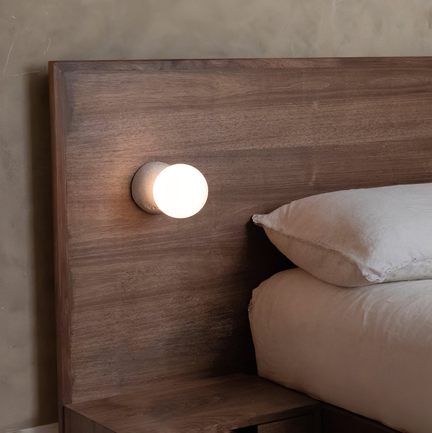 Lustra Wall Lamp Concrete Opal Glass-Neutral Decor