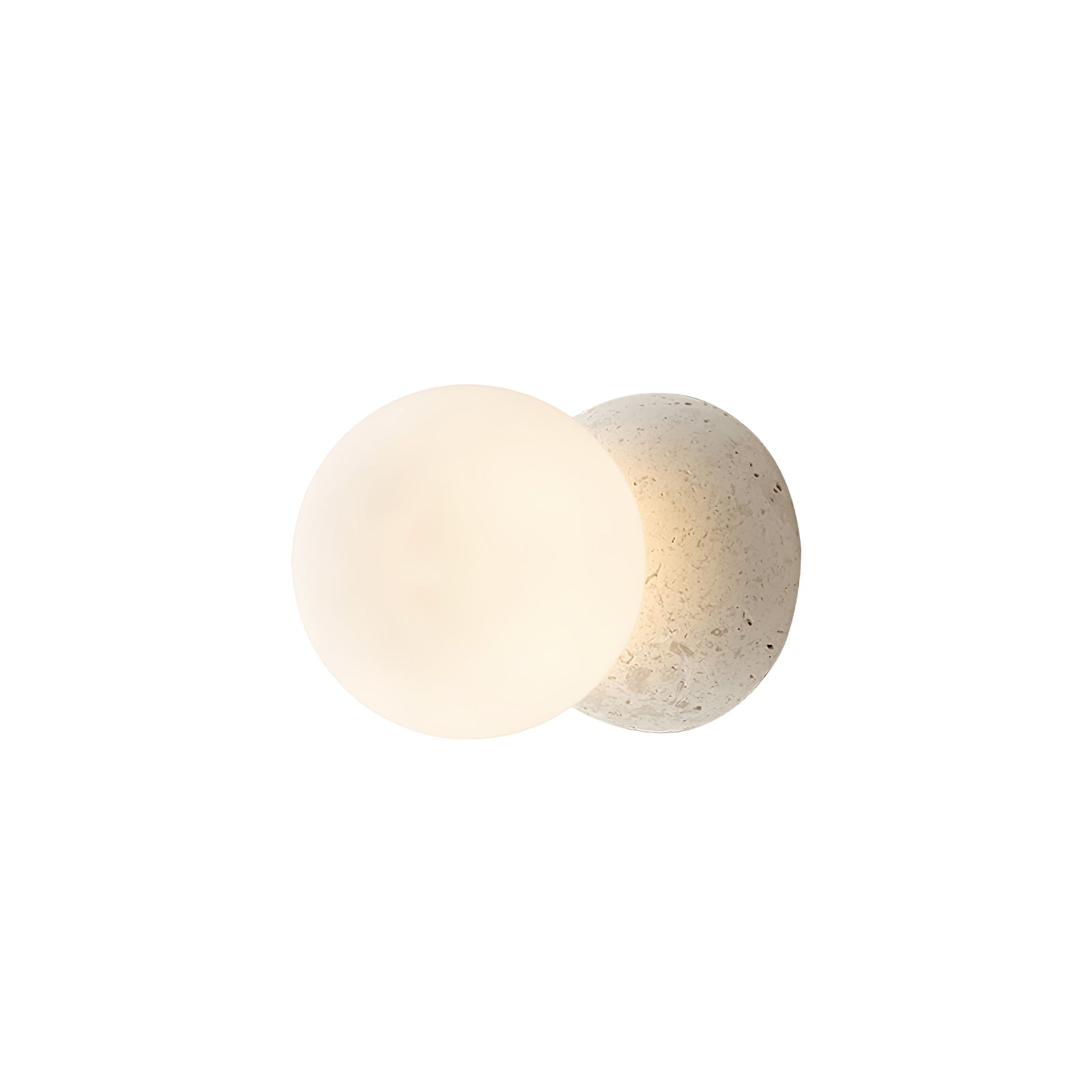 Lustra Wall Lamp Concrete Opal Glass-Neutral Decor
