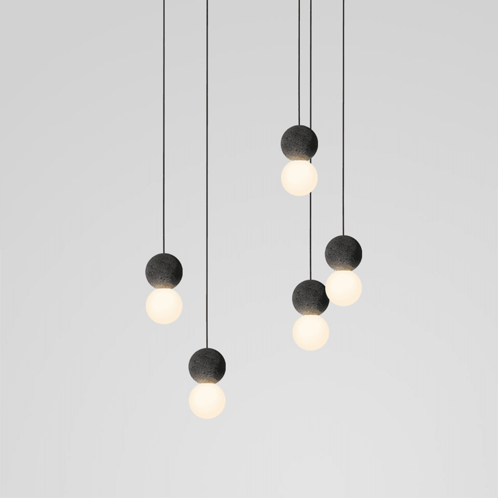 Gemma Modern Cement Pendant Light-Neutral Decor