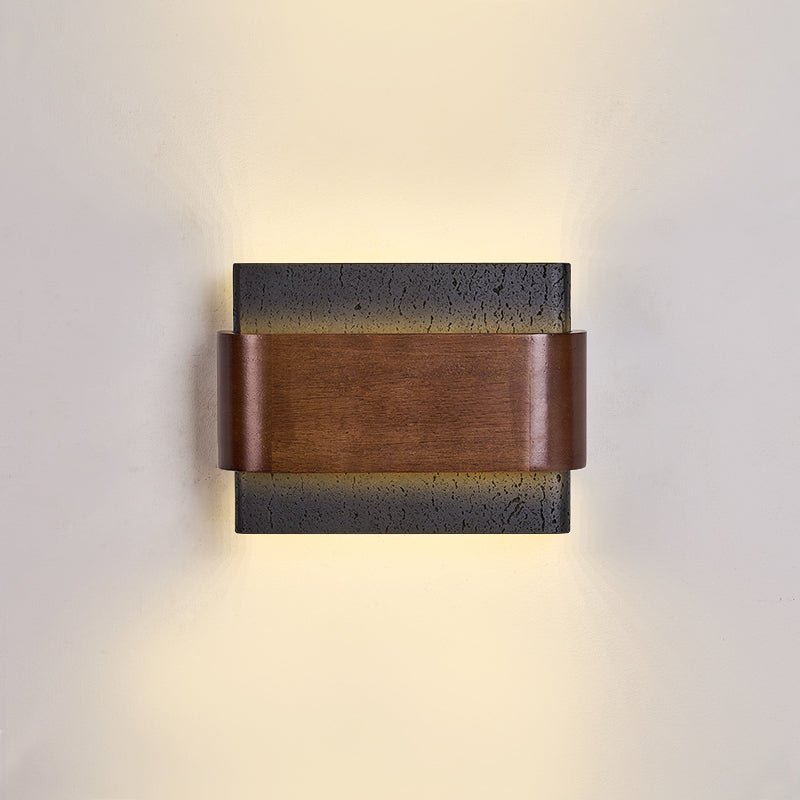 Blix Travertine Wall Light-Neutral Decor