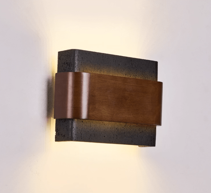 Blix Travertine Wall Light-Neutral Decor
