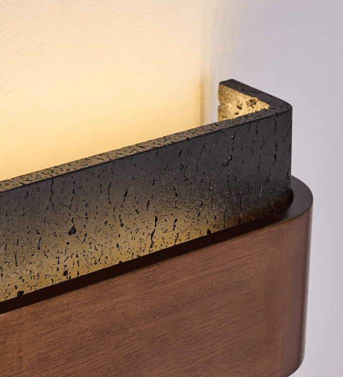 Blix Travertine Wall Light-Neutral Decor