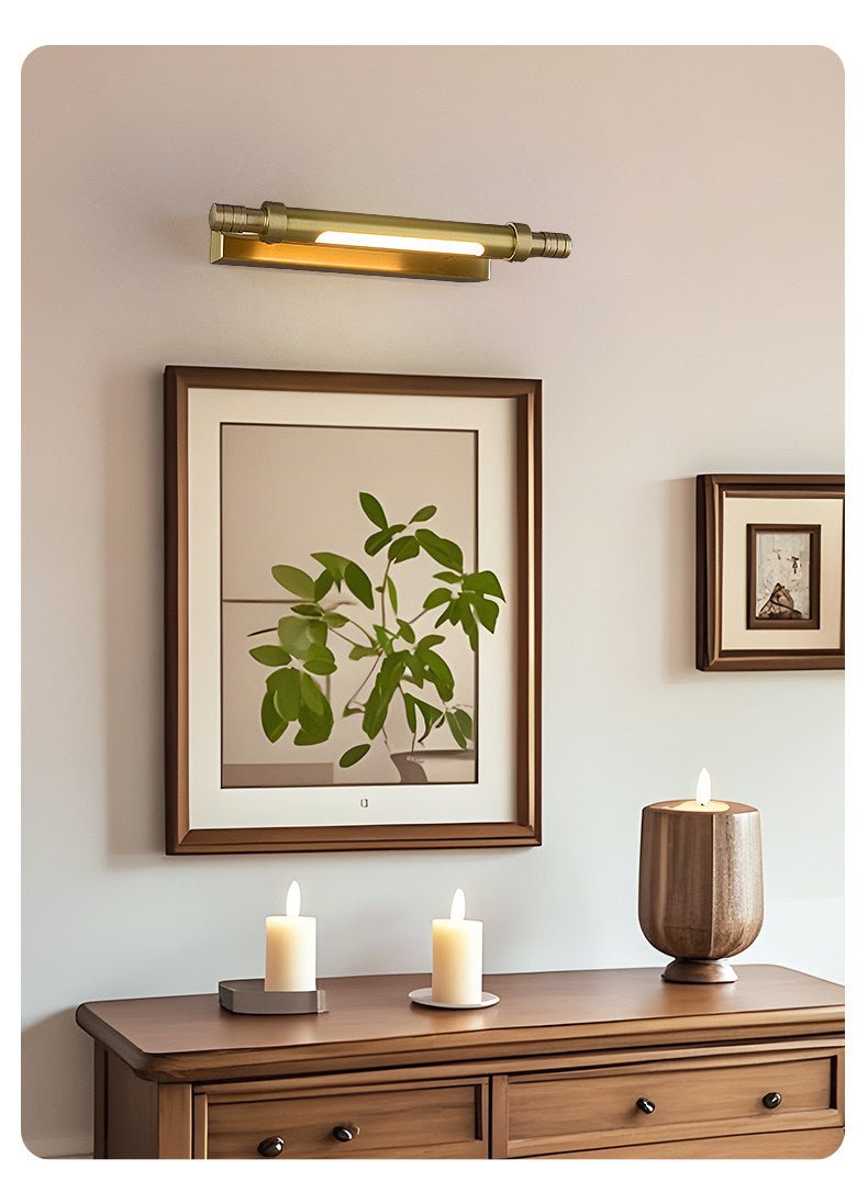 Orion Brass Wall Light-Neutral Decor