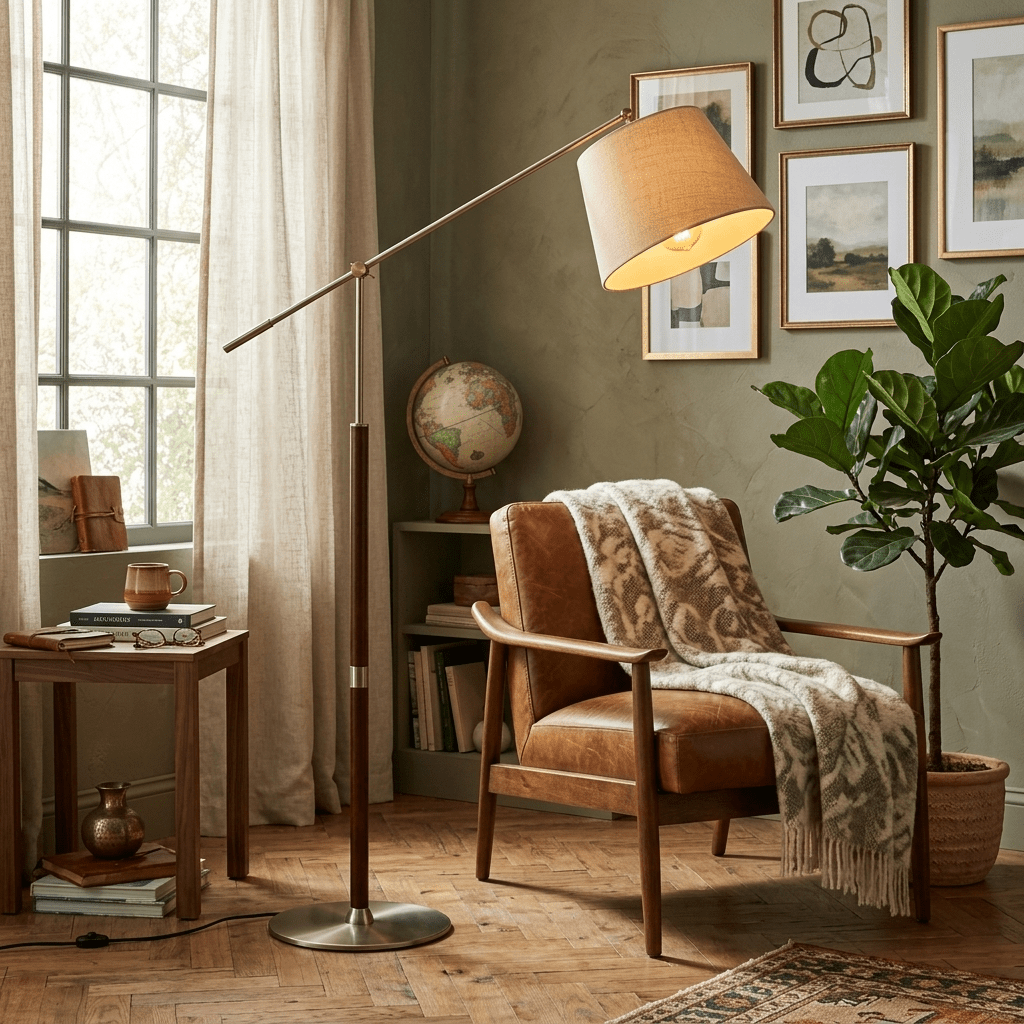 Orion Adjustable Floor Lamp-Neutral Decor