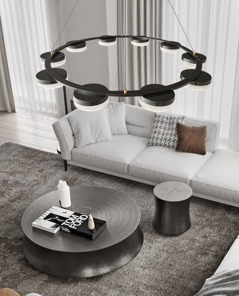 Aurora Chandelier Orion Ring-Neutral Decor