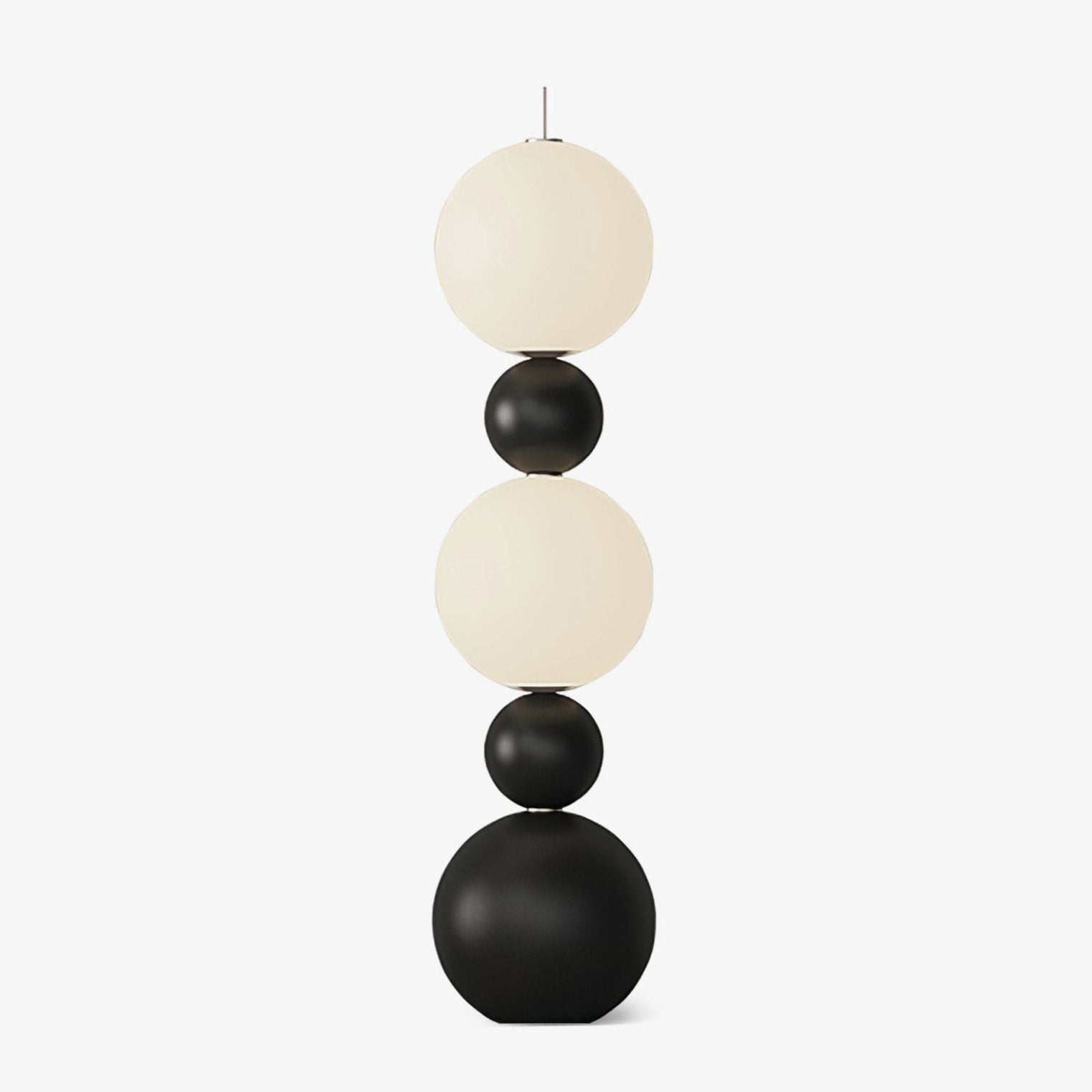 Ervynel Spherical Black Floor Lamp-Neutral Decor