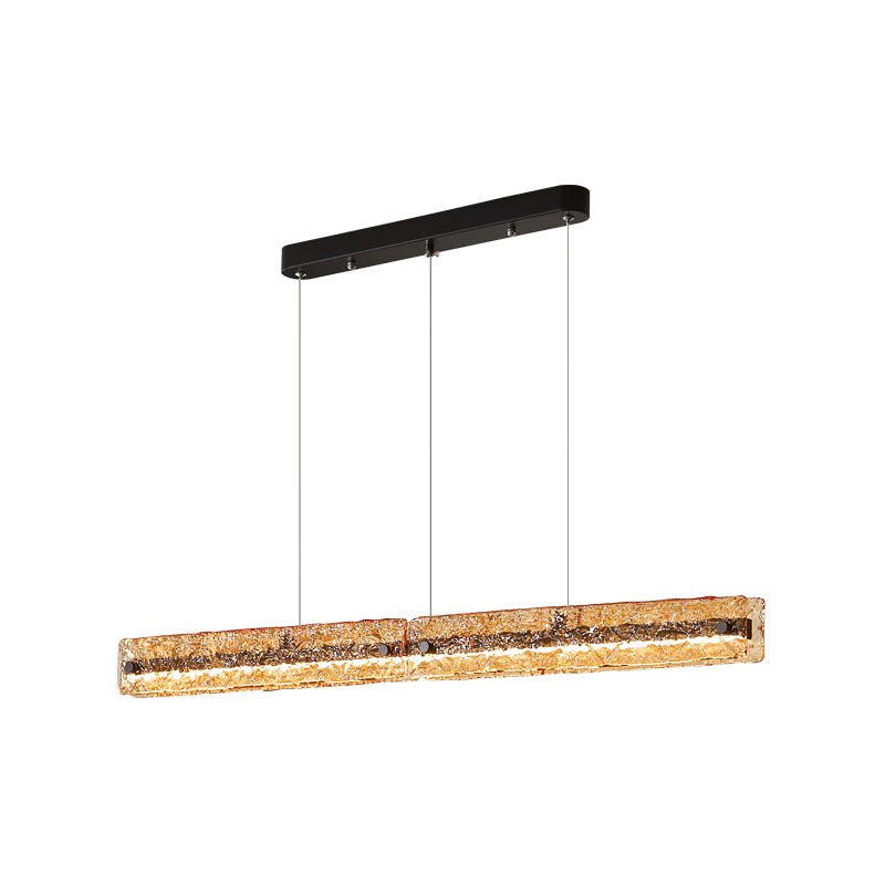 Avnorira Modern Minimalist Linear Island Glass Pendant Lamp-Neutral Decor