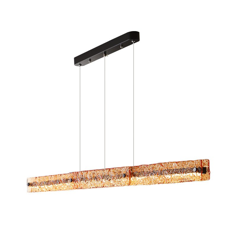 Avnorira Modern Minimalist Linear Island Glass Pendant Lamp-Neutral Decor