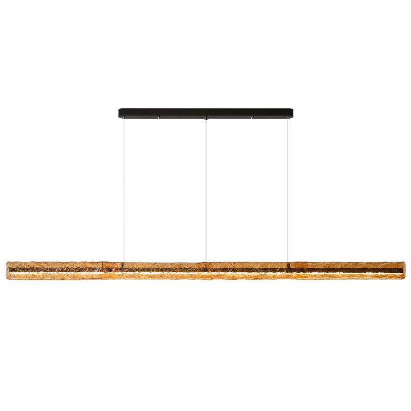 Avnorira Modern Minimalist Linear Island Glass Pendant Lamp-Neutral Decor