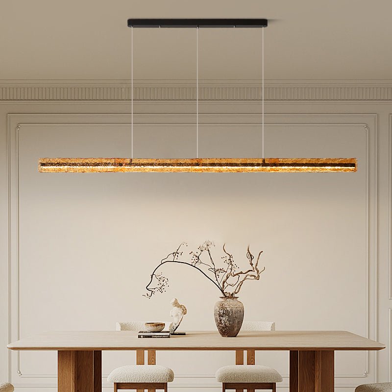 Avnorira Modern Minimalist Linear Island Glass Pendant Lamp-Neutral Decor