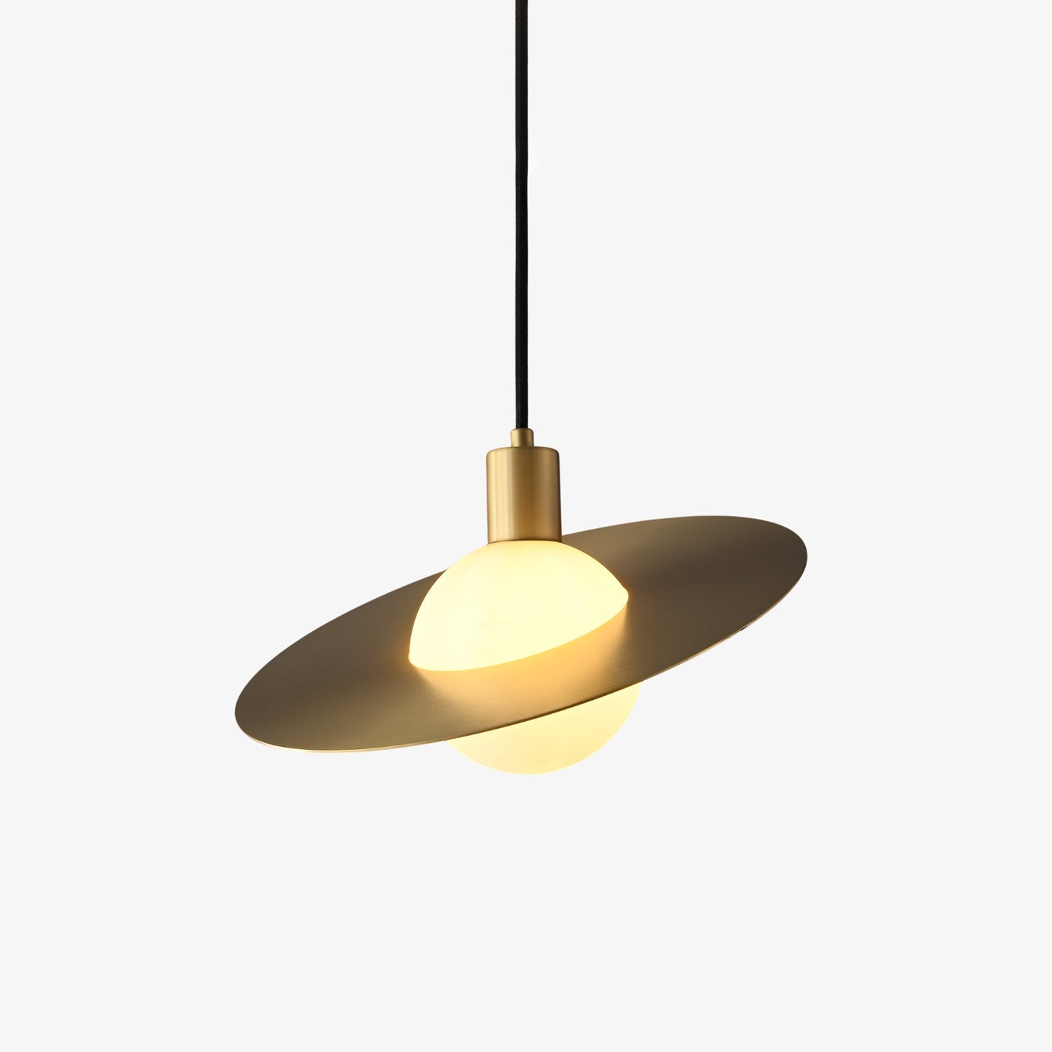 Orionis Premium Nordic Art Brass Glass Pendant Lamp-Neutral Decor