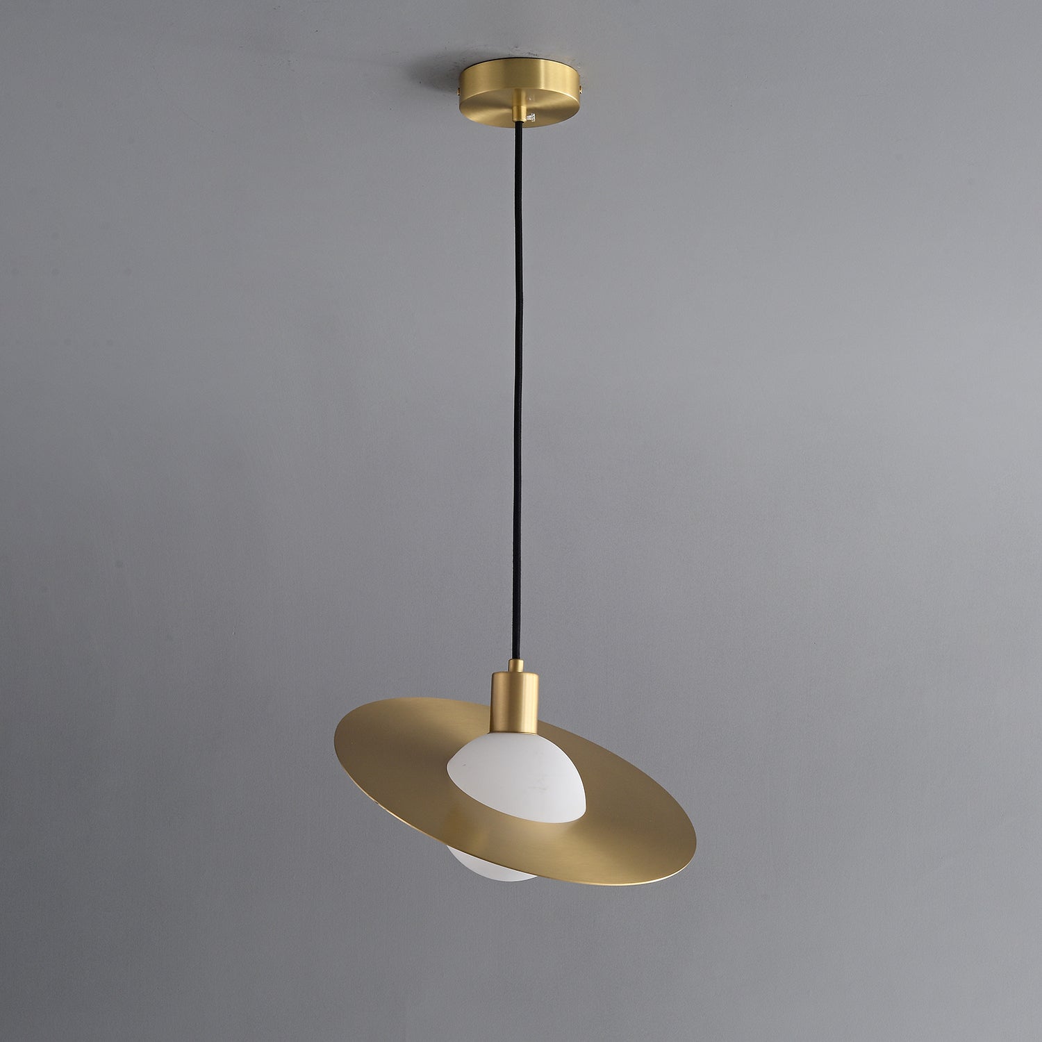Orionis Premium Nordic Art Brass Glass Pendant Lamp-Neutral Decor