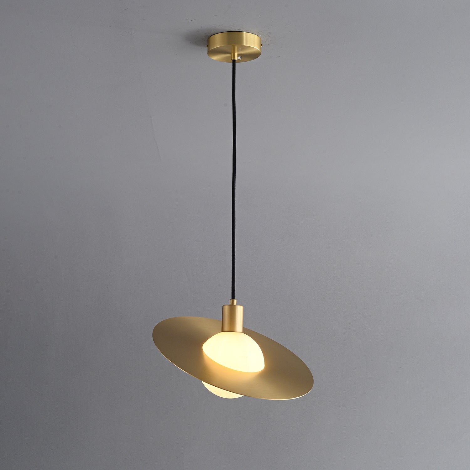 Orionis Premium Nordic Art Brass Glass Pendant Lamp-Neutral Decor
