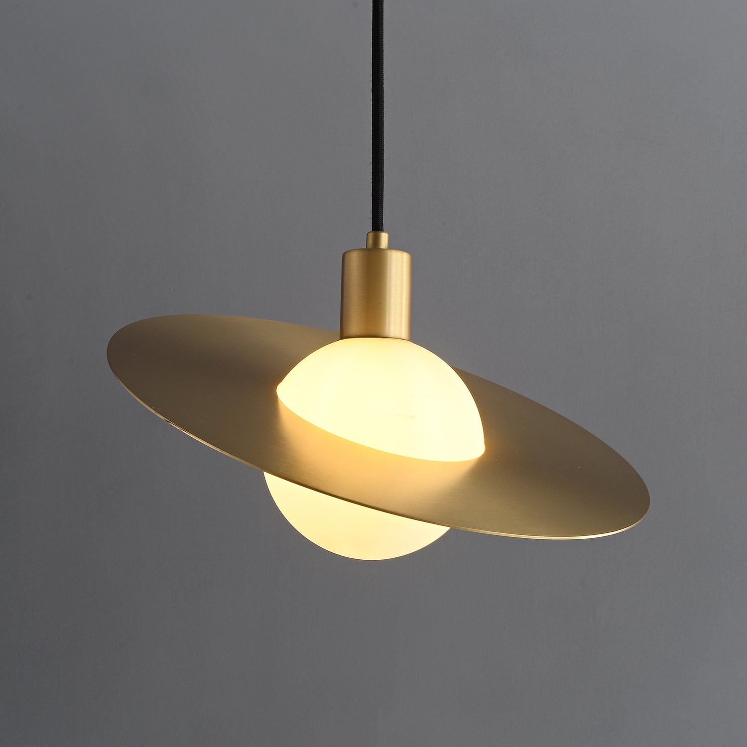 Orionis Premium Nordic Art Brass Glass Pendant Lamp-Neutral Decor