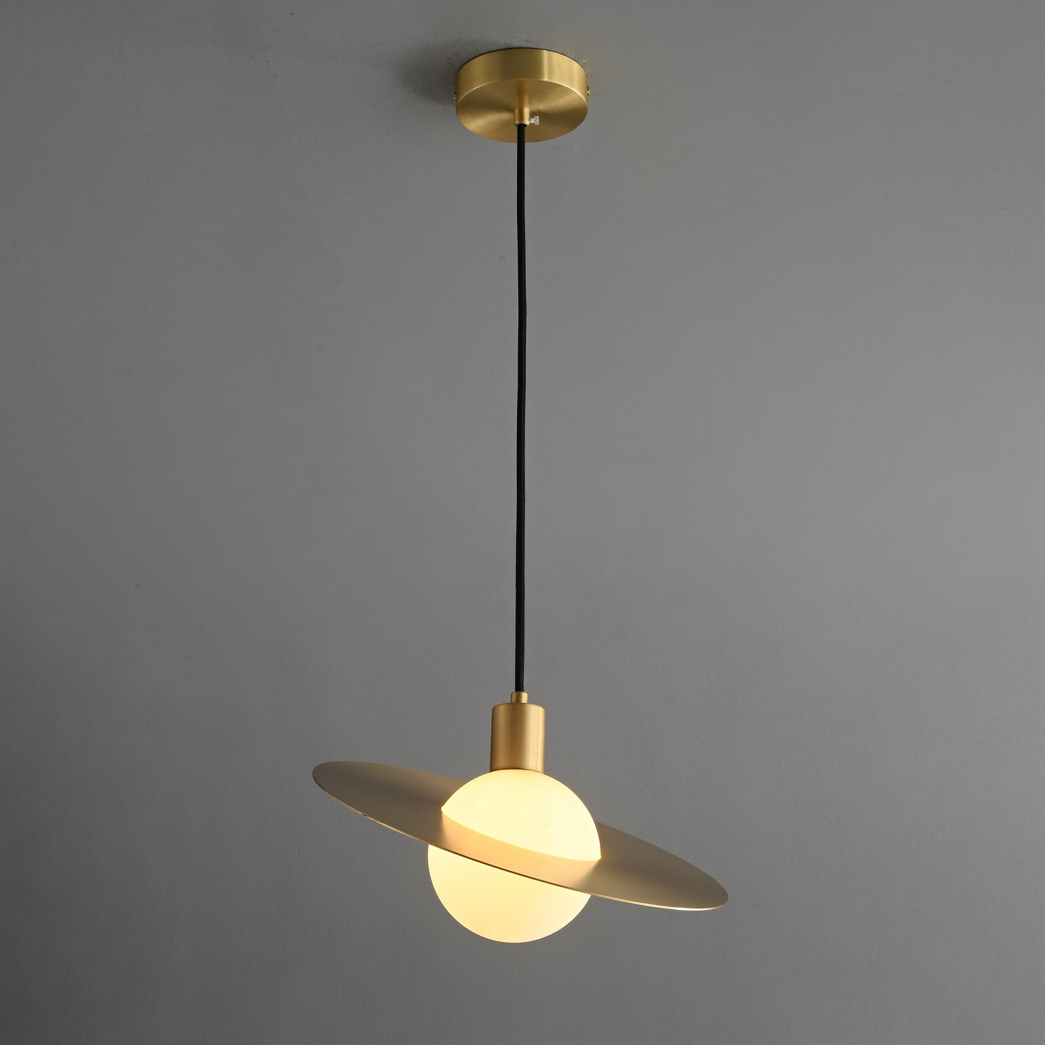 Orionis Premium Nordic Art Brass Glass Pendant Lamp-Neutral Decor