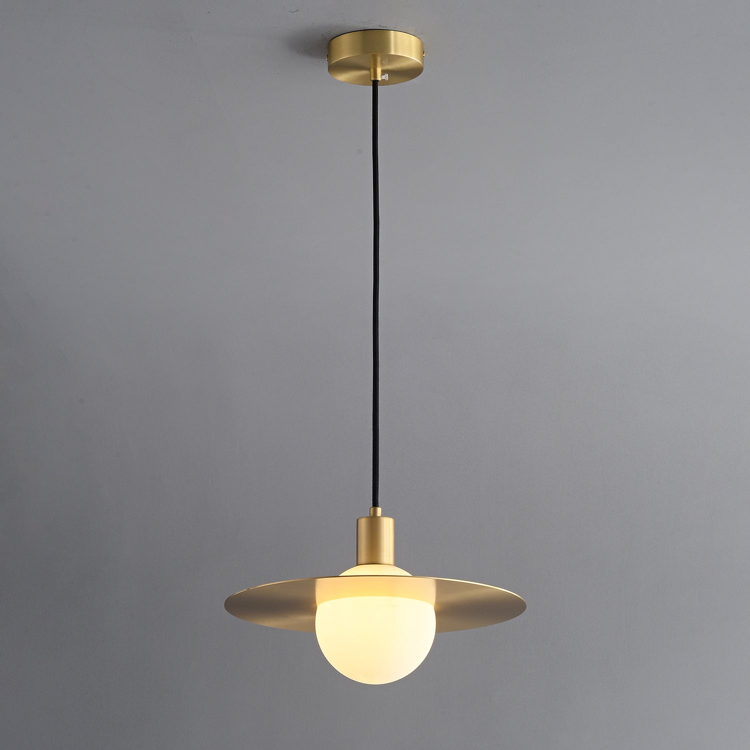 Orionis Premium Nordic Art Brass Glass Pendant Lamp-Neutral Decor