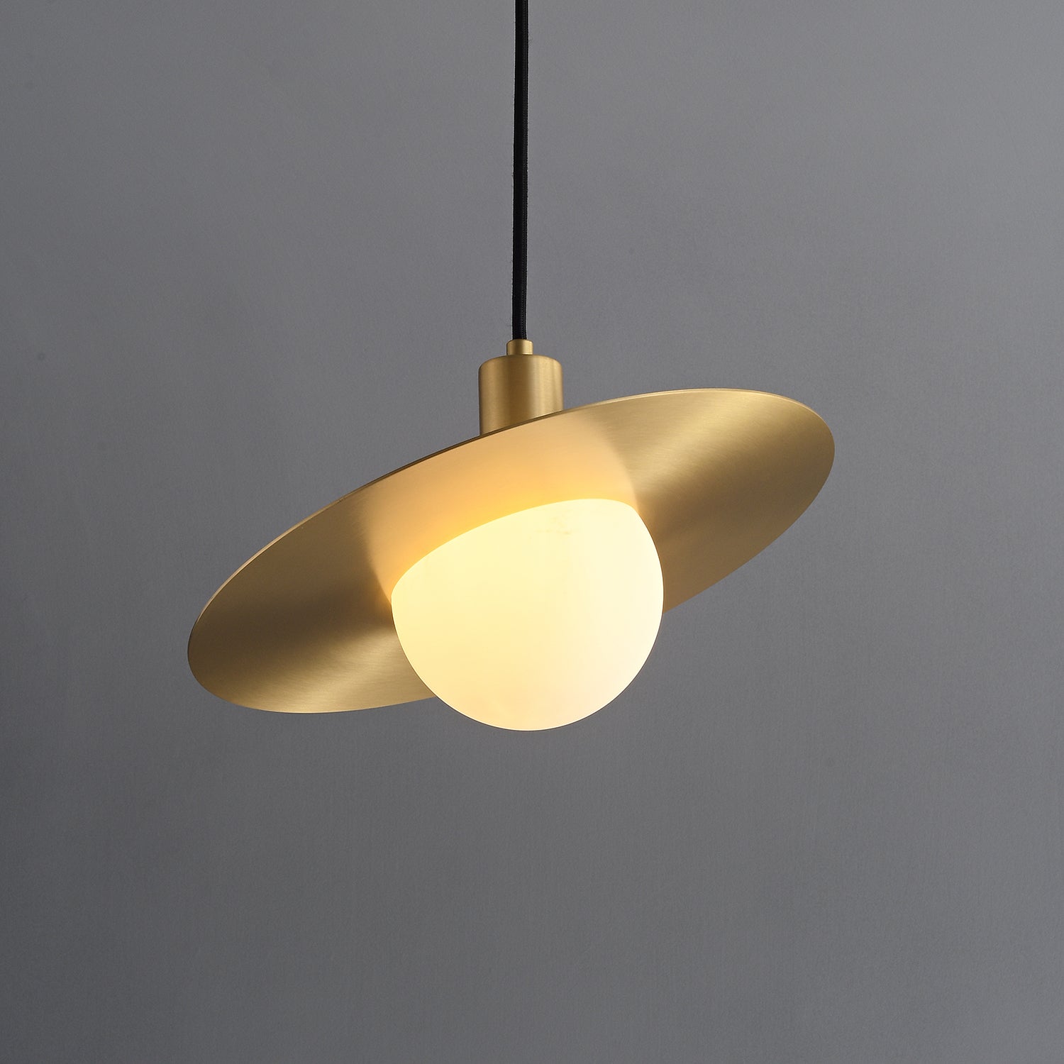 Orionis Premium Nordic Art Brass Glass Pendant Lamp-Neutral Decor