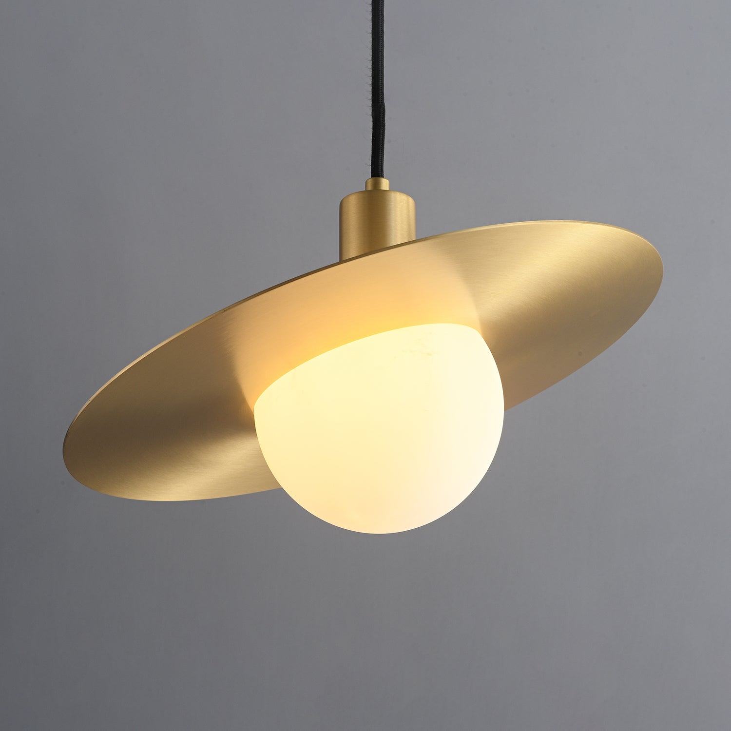 Orionis Premium Nordic Art Brass Glass Pendant Lamp-Neutral Decor