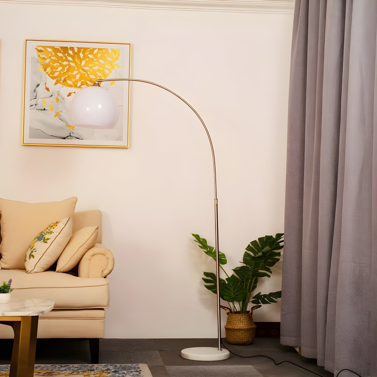 Revenq Floor Lamp Orla Arch-Neutral Decor