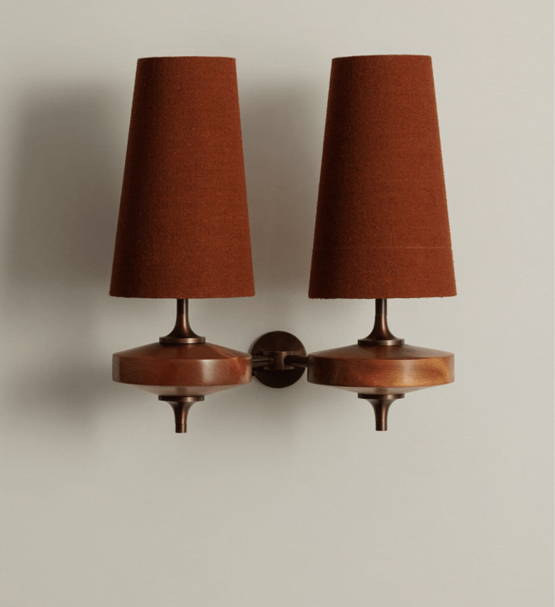 Hestin Twin Shade Wall Sconce-Neutral Decor