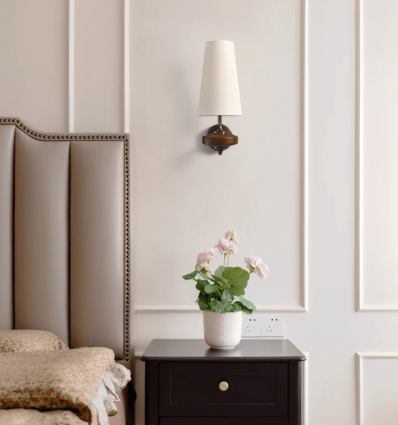 Hestin Twin Shade Wall Sconce-Neutral Decor