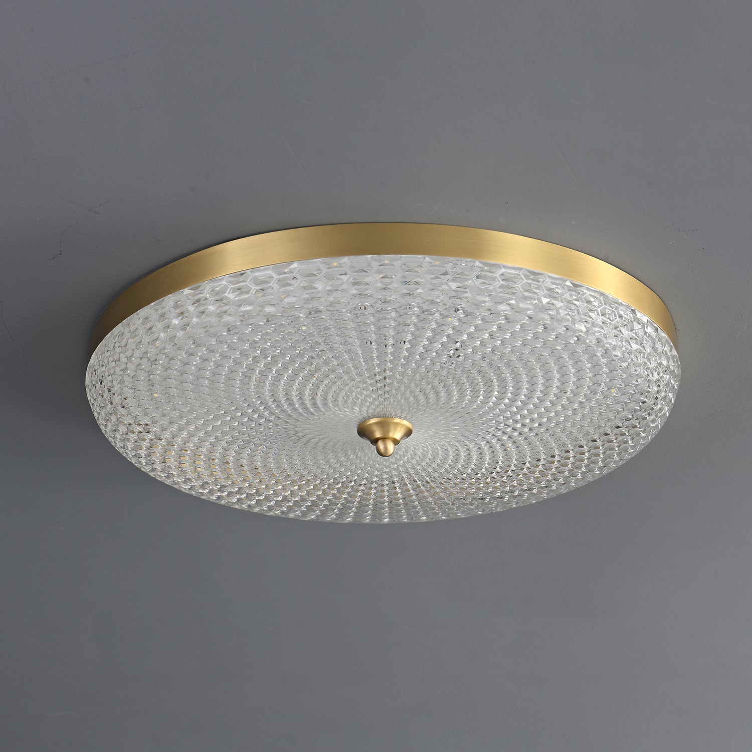 Orlena Modern Minimalist Brass Acrylic Ceiling Lamp-Neutral Decor