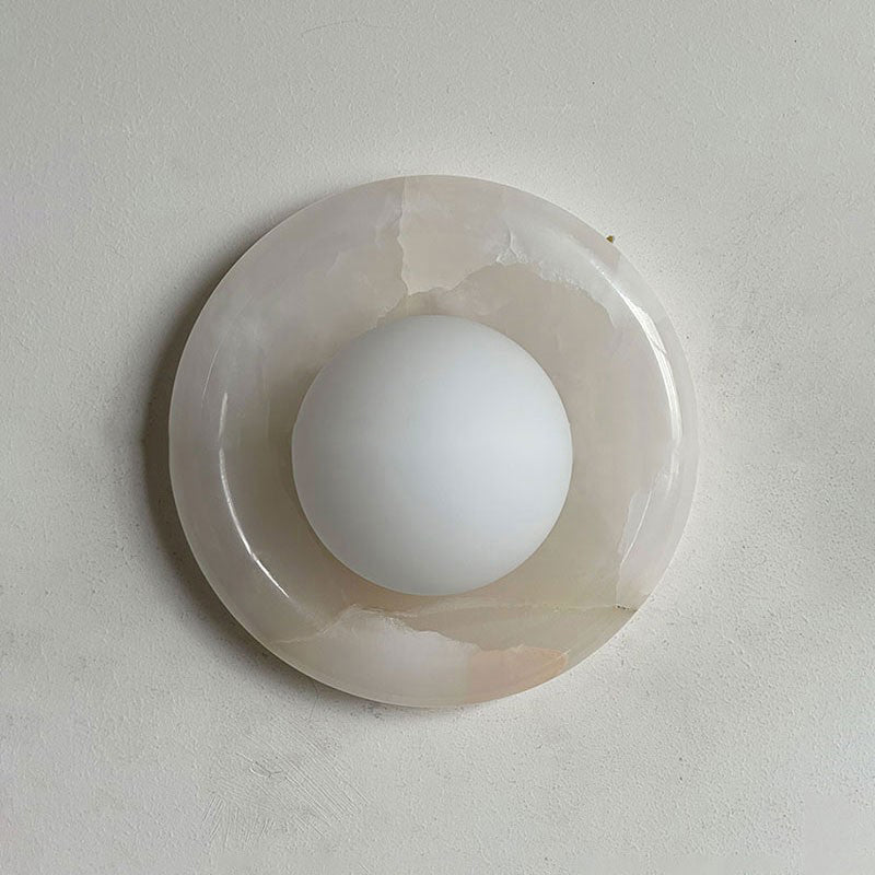 Hako Marble Indoor Wall Sconce - Neutral Decor