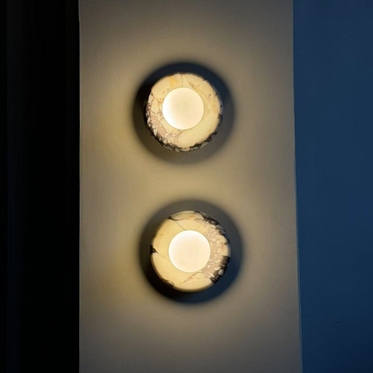 Hako Marble Indoor Wall Sconce - Neutral Decor