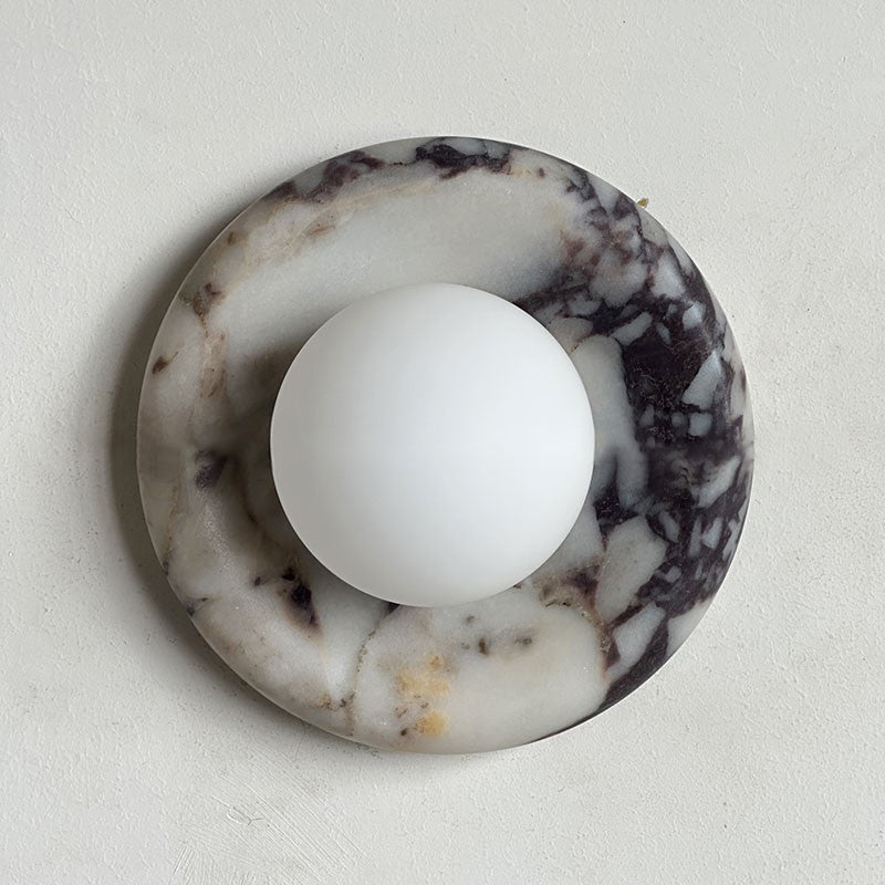 Hako Marble Indoor Wall Sconce - Neutral Decor