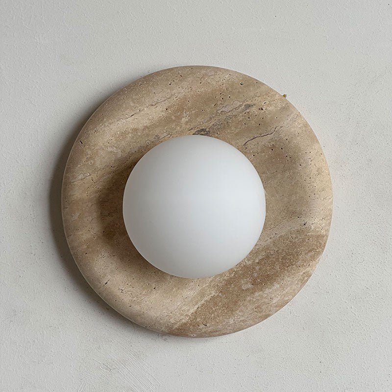 Hako Marble Indoor Wall Sconce - Neutral Decor