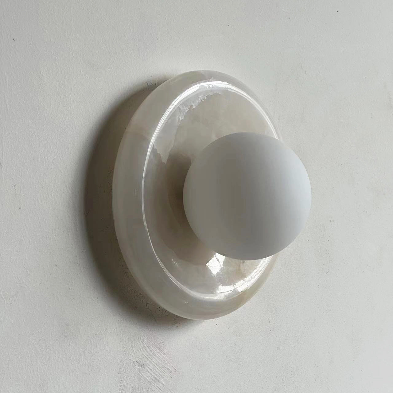 Hako Marble Indoor Wall Sconce - Neutral Decor
