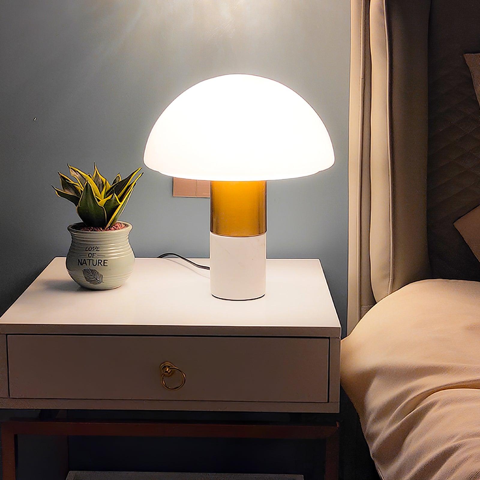 Wathen Marble Artistic Table Lamp-Neutral Decor