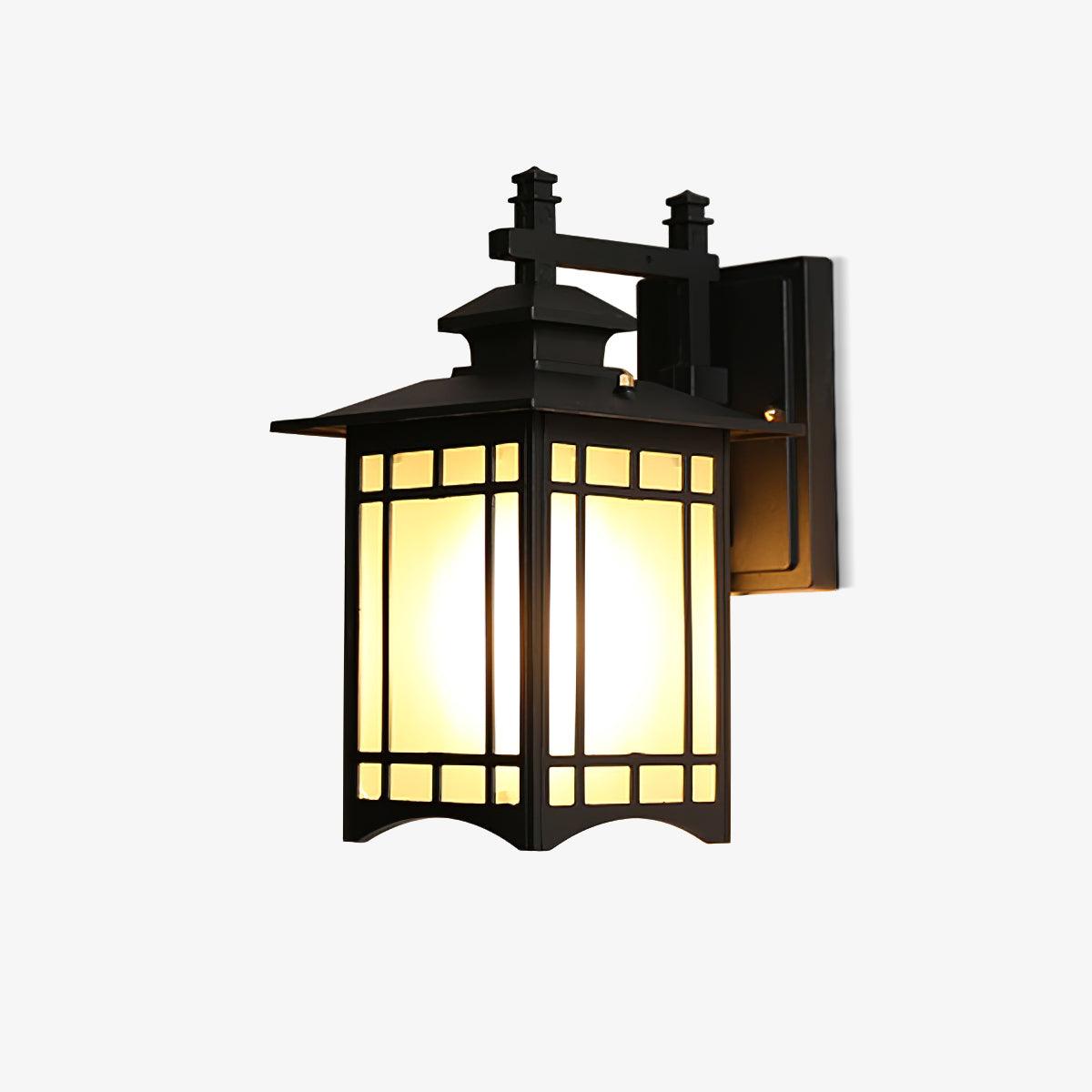 Gerald Elegance House Glass Outdoor Wall Light-Neutral Decor