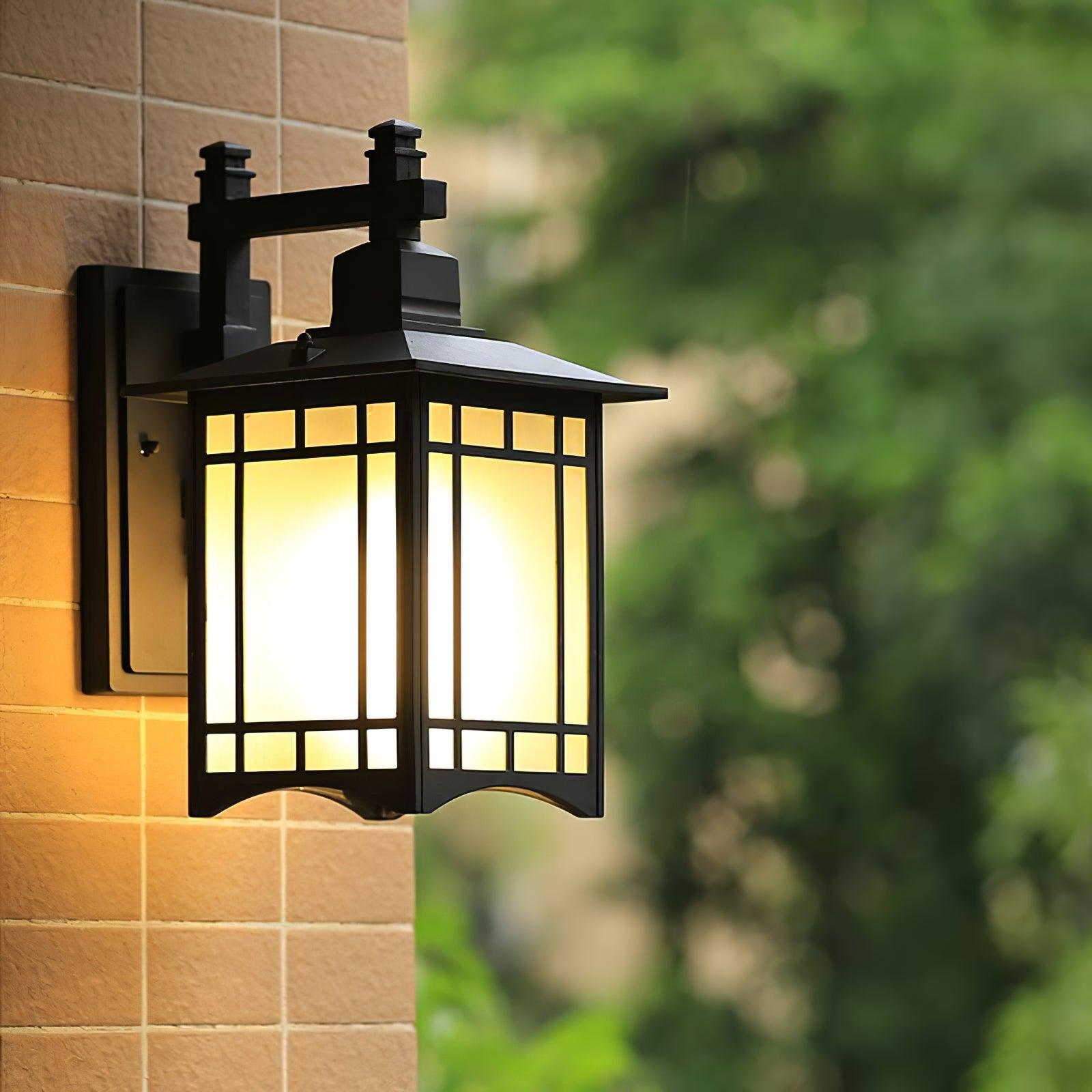 Gerald Elegance House Glass Outdoor Wall Light-Neutral Decor