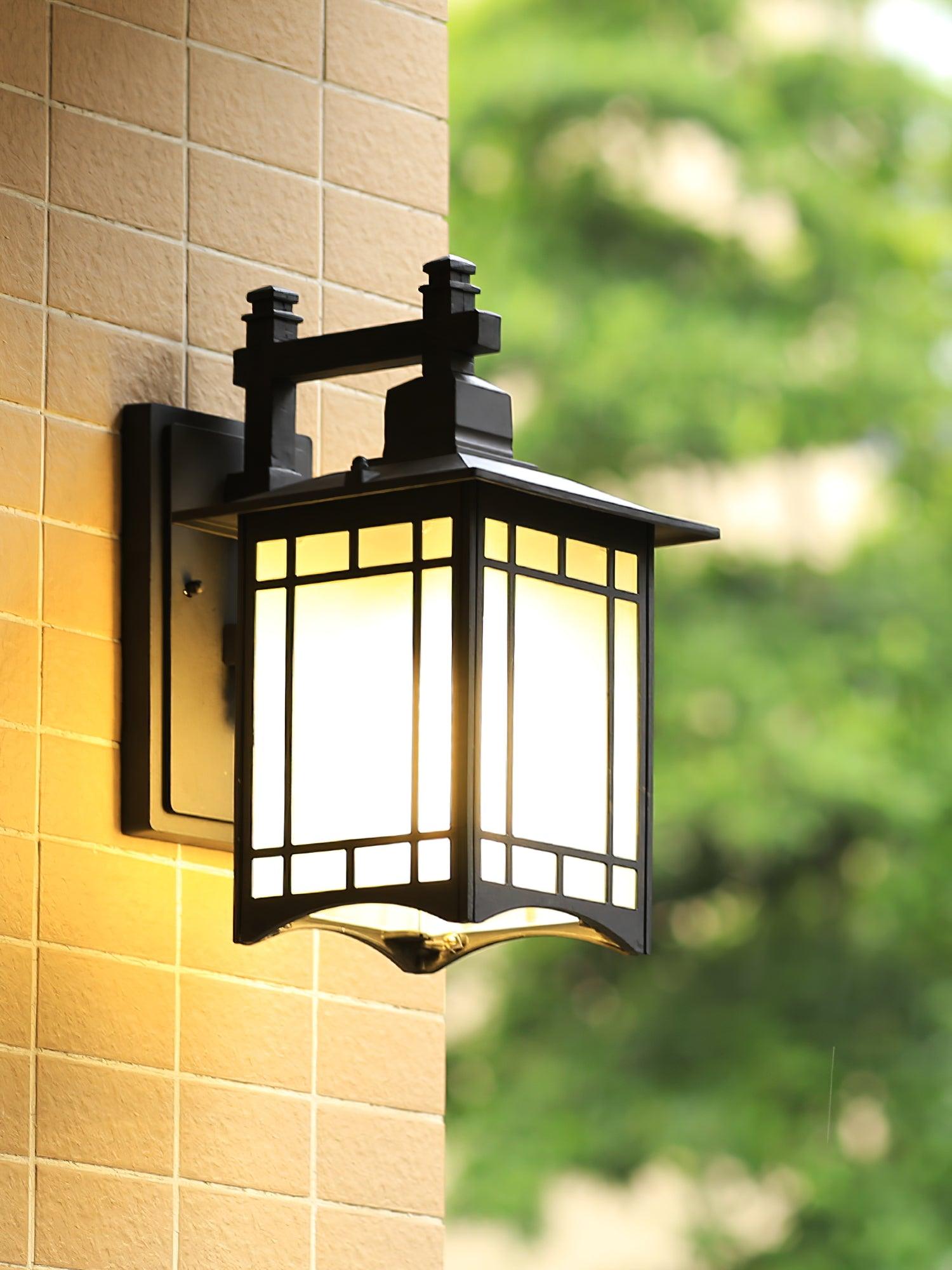 Gerald Elegance House Glass Outdoor Wall Light-Neutral Decor