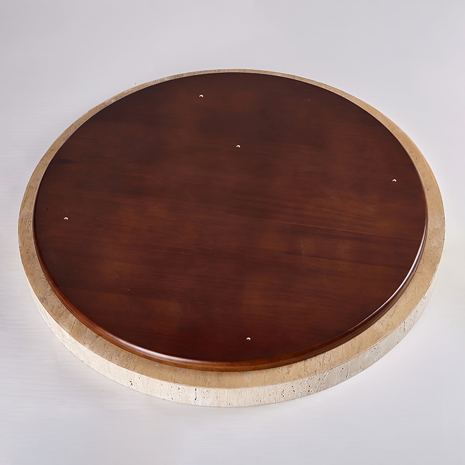 Kathy Travertine Round Ceiling Light-Neutral Decor