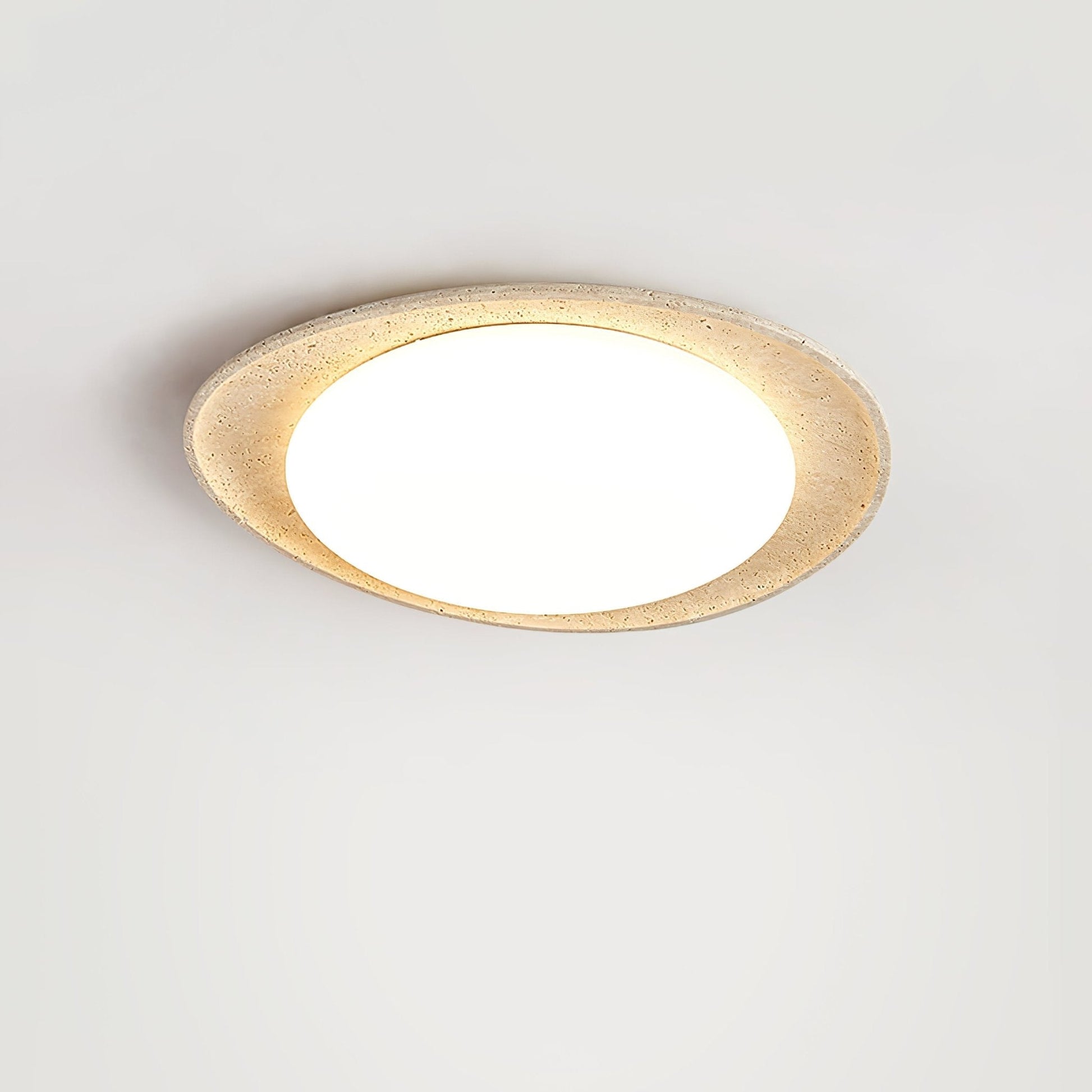 Cunorarae Organic Travertine Ceiling Light-Neutral Decor