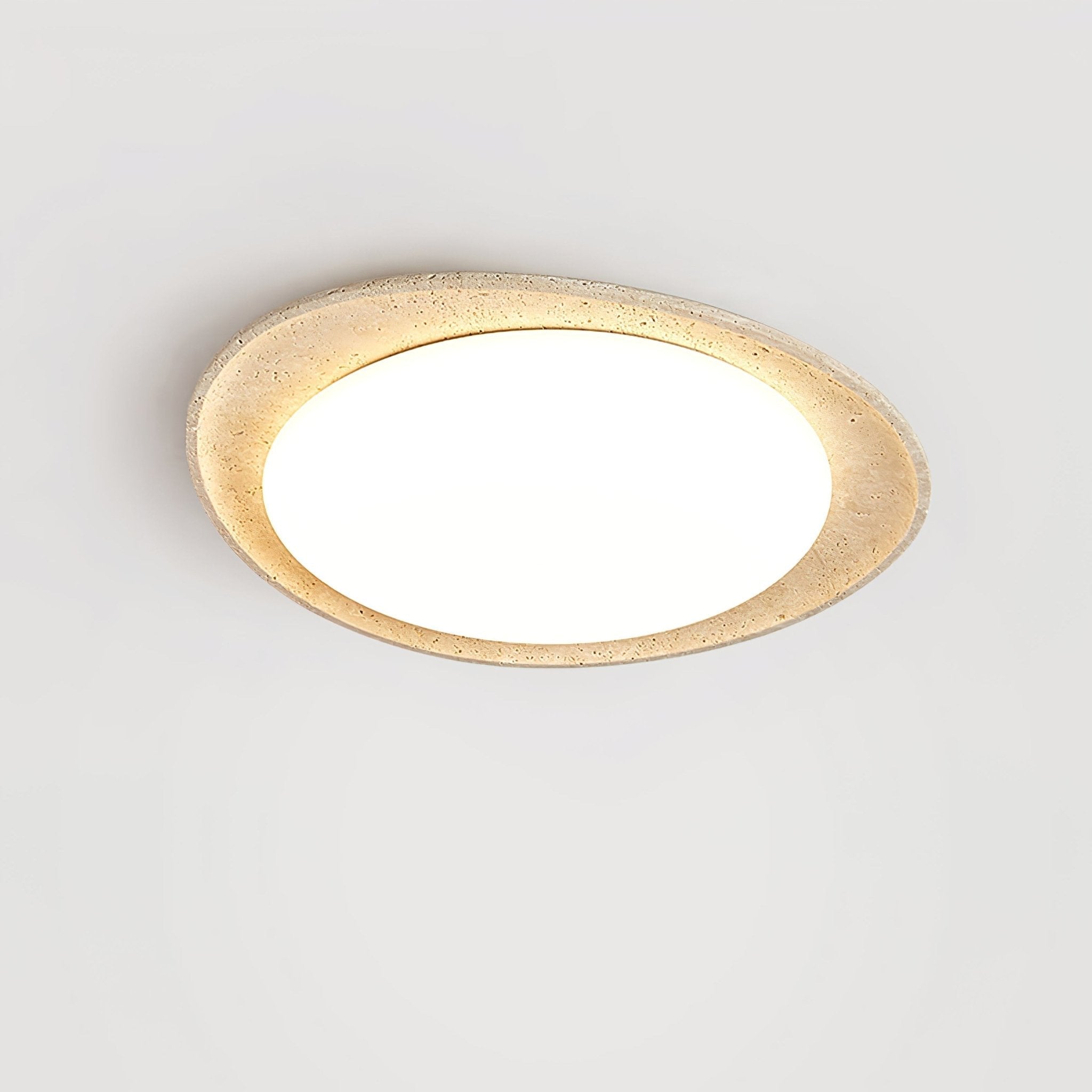 Cunorarae Organic Travertine Ceiling Light-Neutral Decor