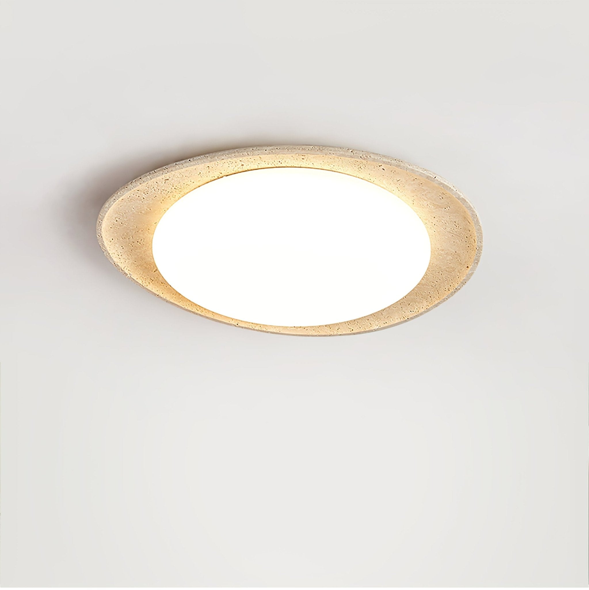 Cunorarae Organic Travertine Ceiling Light-Neutral Decor