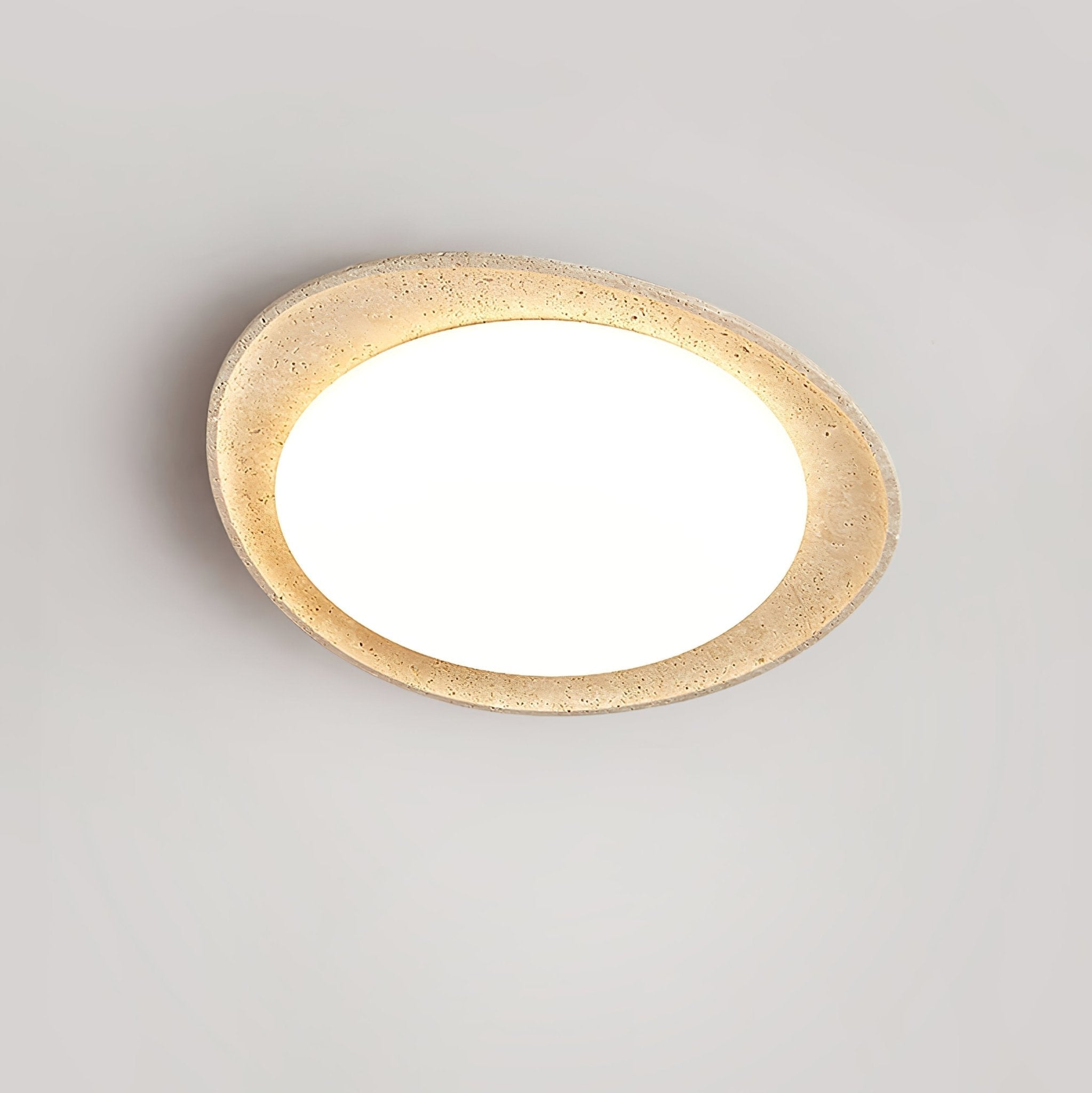 Cunorarae Organic Travertine Ceiling Light-Neutral Decor
