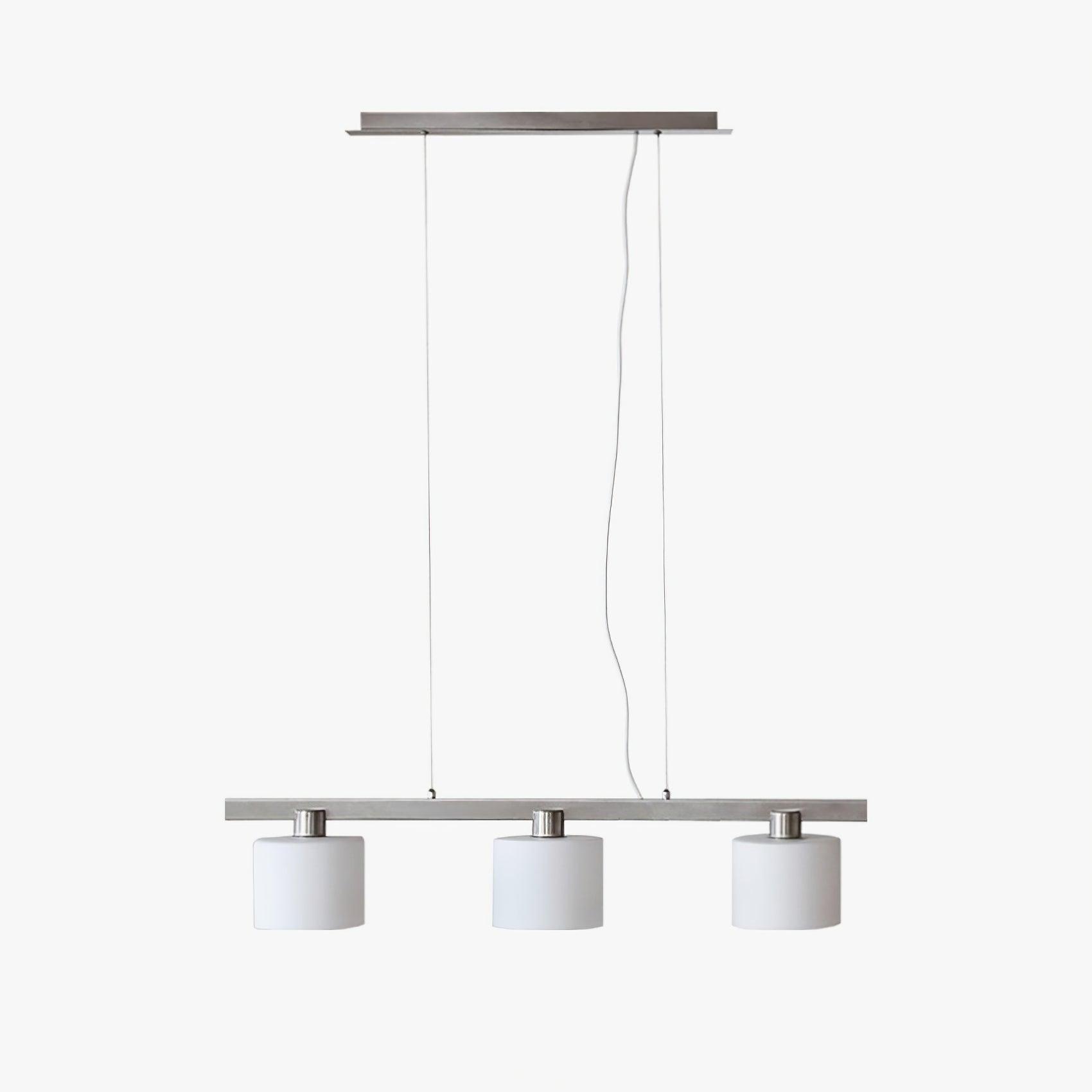 Arisha White Cluster Pendant Light, 3 Heads, Metal/Glass - Neutral Decor