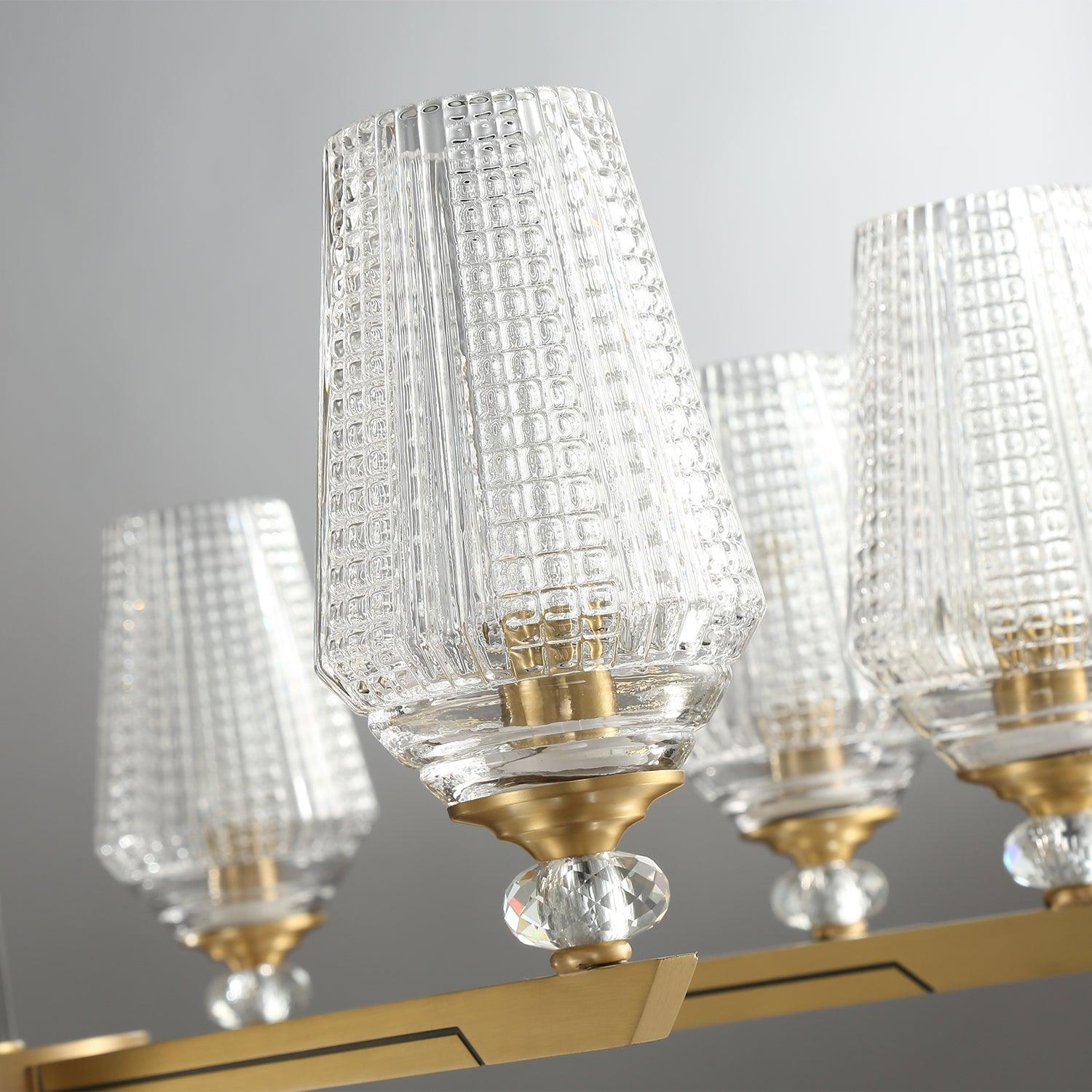 Astra Luxury Hexa Brass Chandelier-Neutral Decor