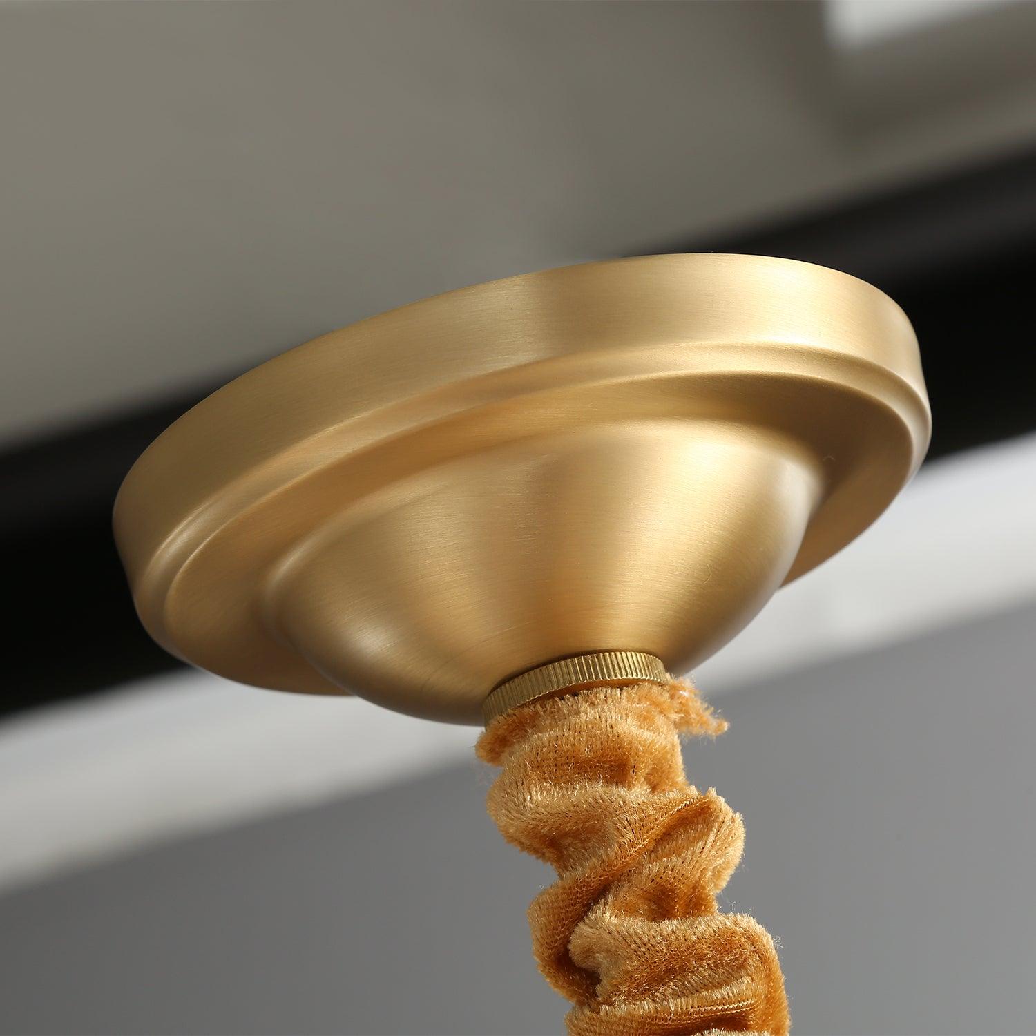 Astra Luxury Hexa Brass Chandelier-Neutral Decor