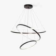 Efrion Modern Minimalist Rings Brass Plastic Chandelier-Neutral Decor
