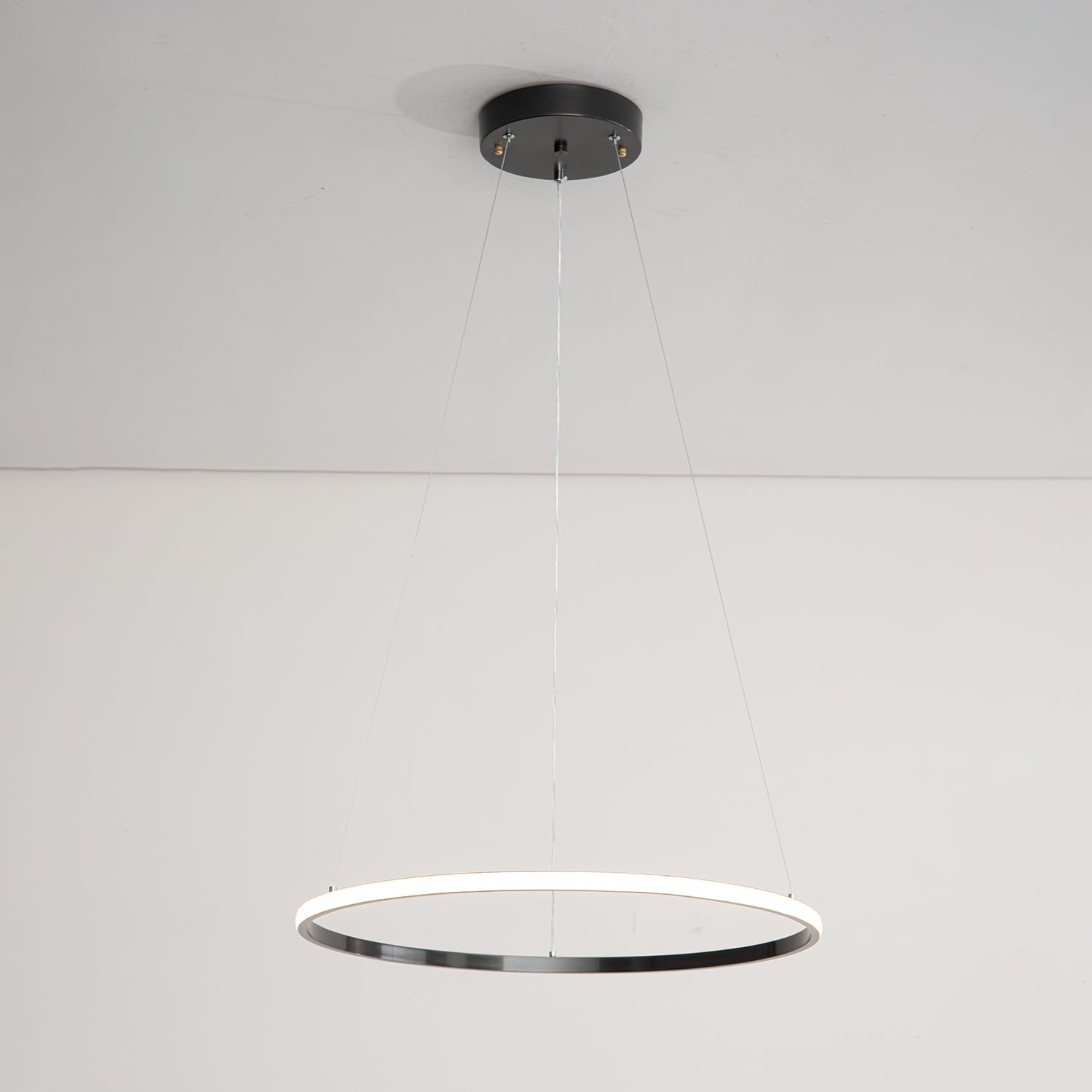 Efrion Modern Minimalist Rings Brass Plastic Chandelier-Neutral Decor