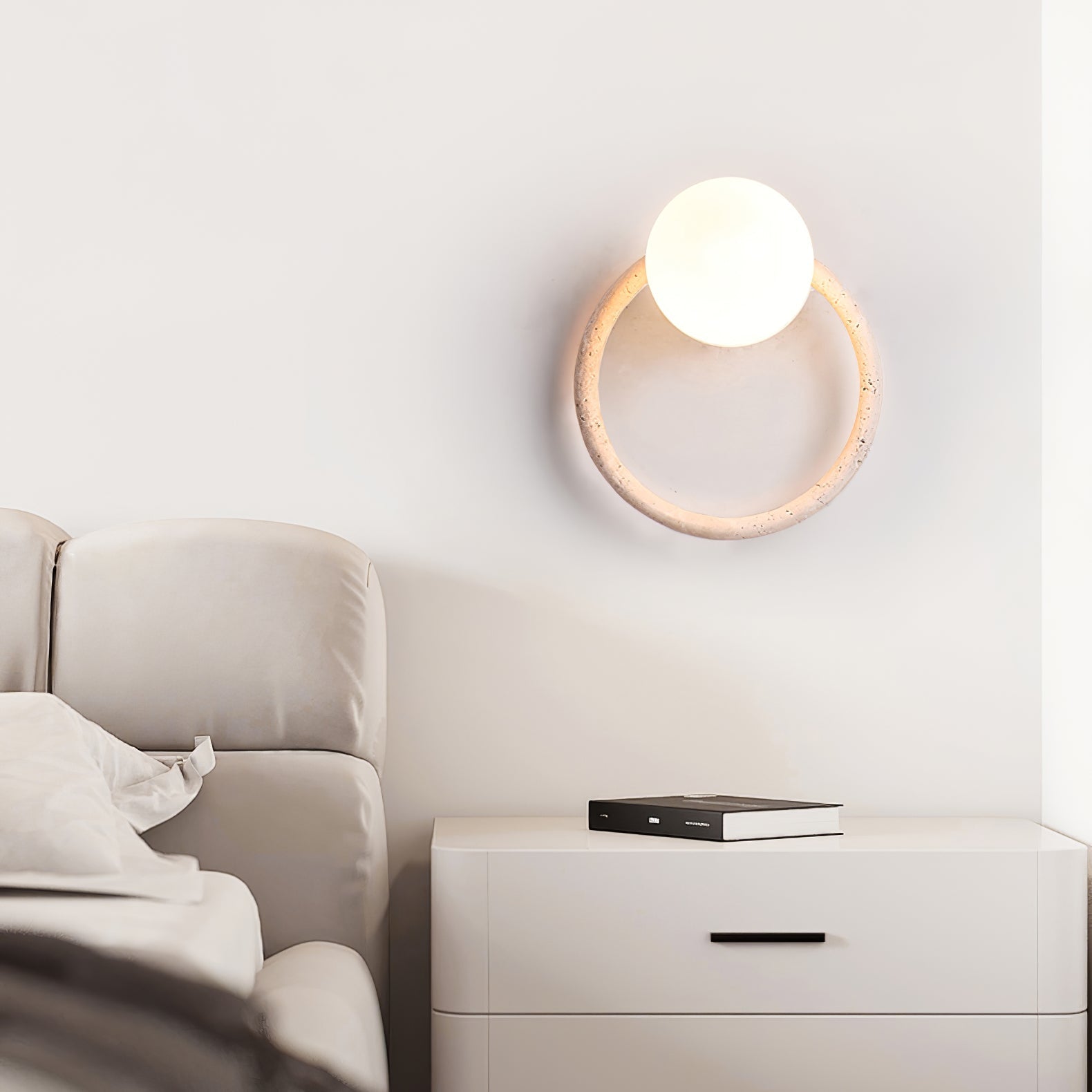 Idoryra Travertine Wall Light-Neutral Decor