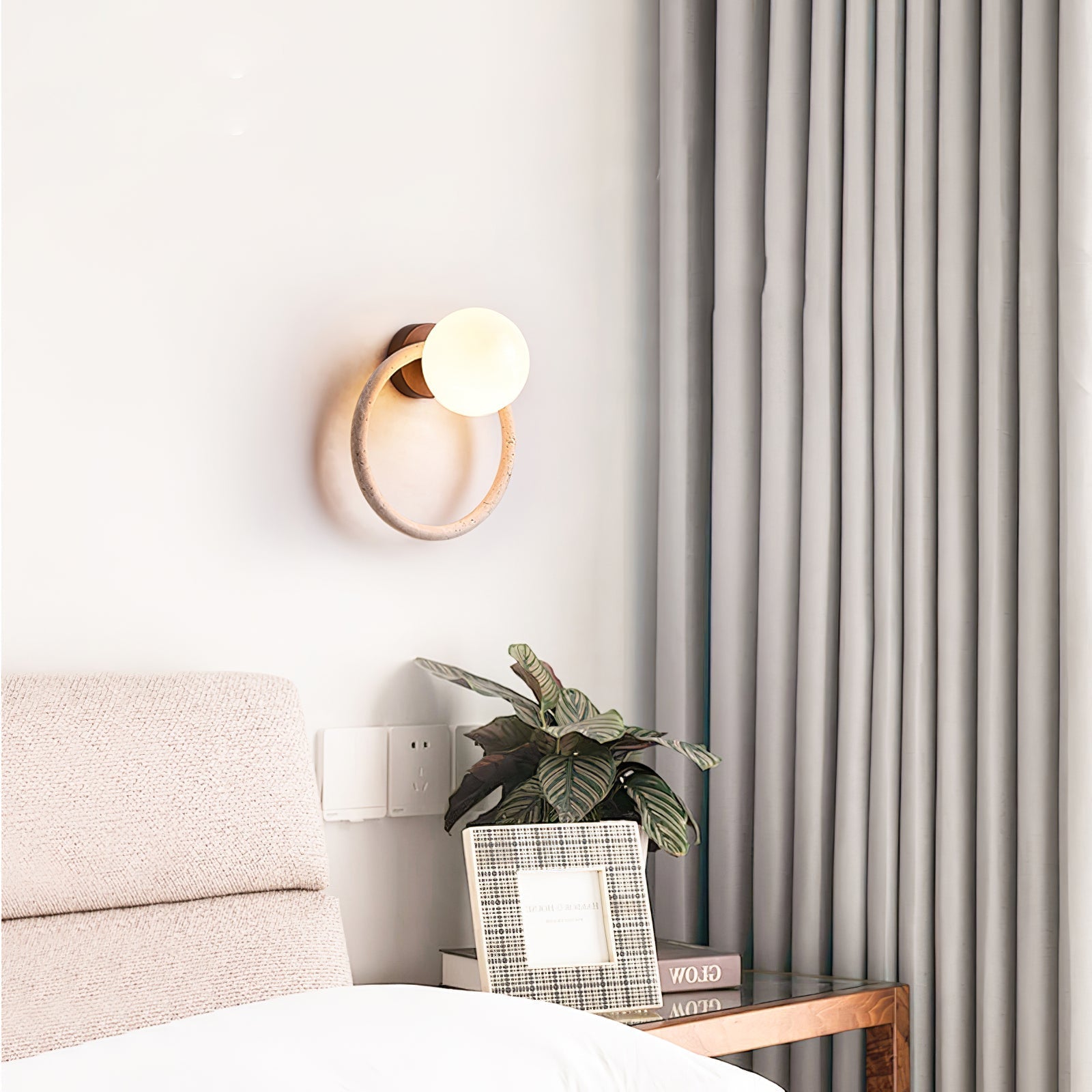Idoryra Travertine Wall Light-Neutral Decor
